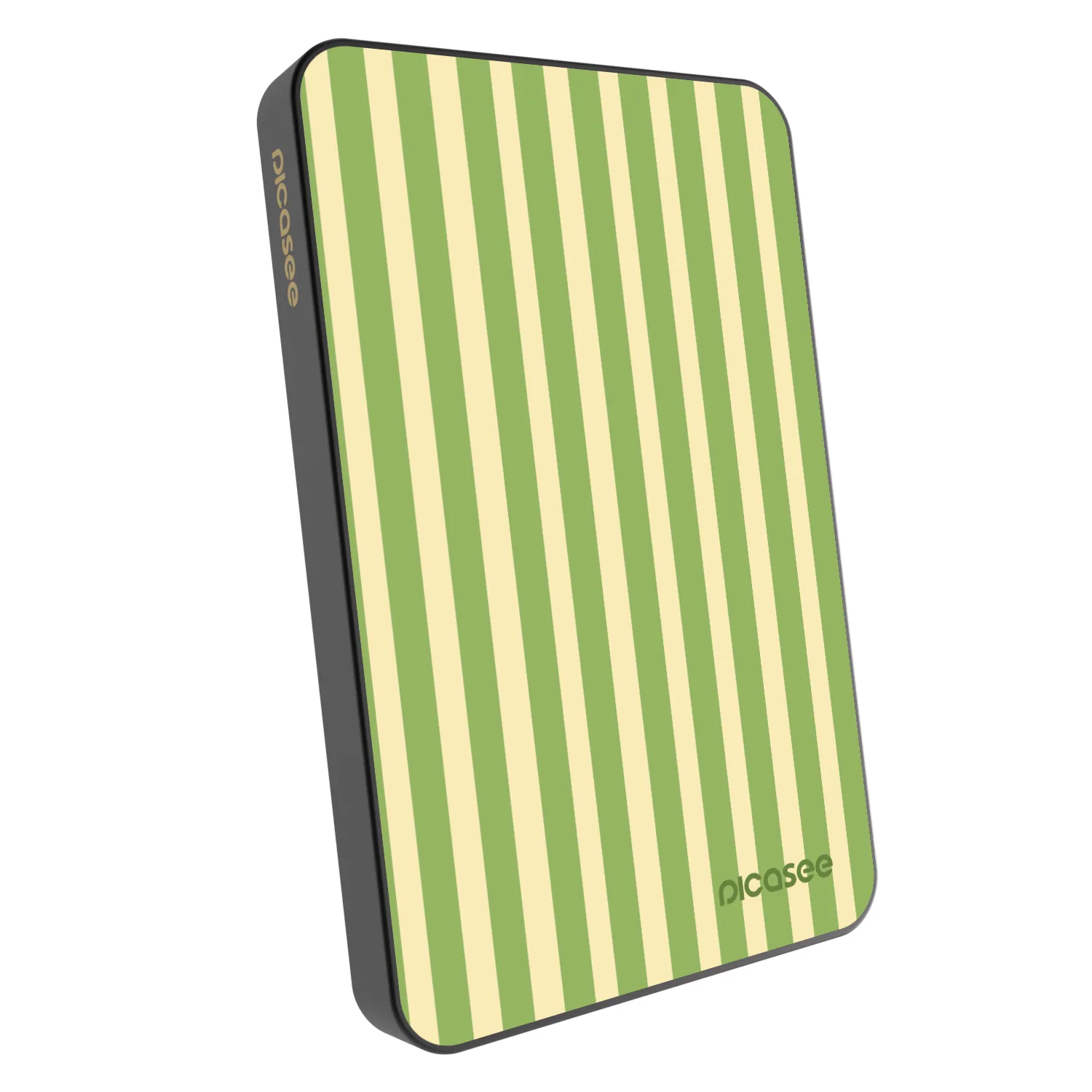 Picasee Prijenosni punjač s MagSafe 5 000 mAh Sivo - Lines Matcha