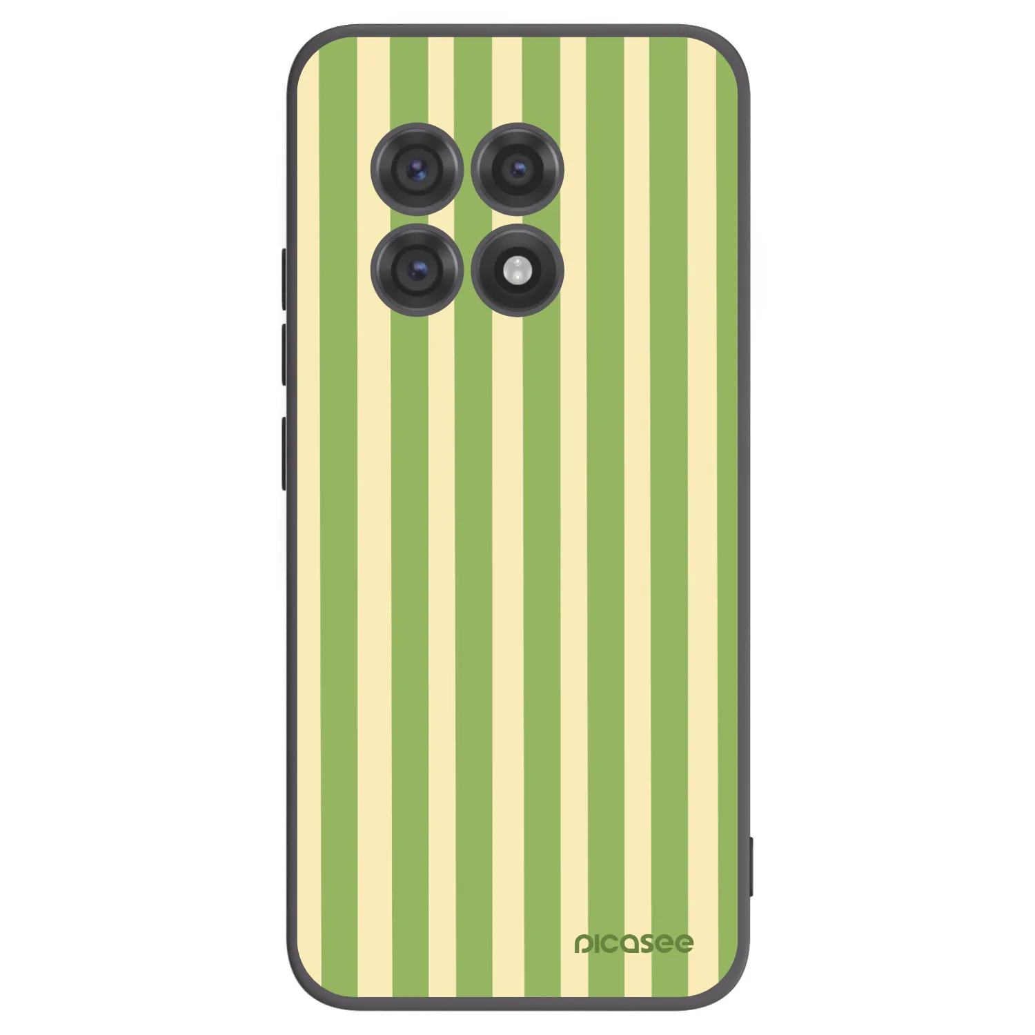 Picasee crna silikonska maskica za OnePlus 13R 5G - Lines Matcha