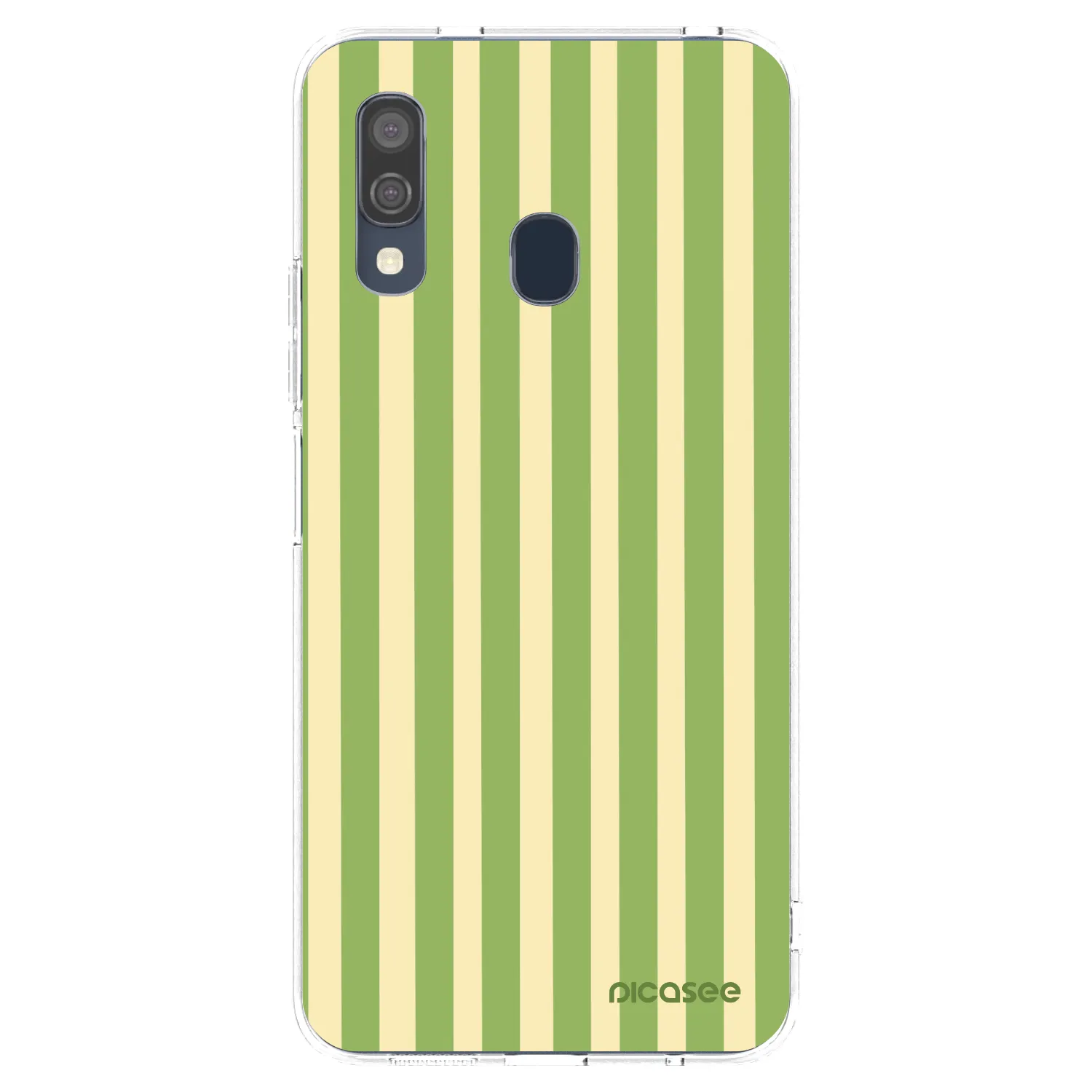 Picasee silikonska prozirna maskica za Samsung Galaxy A40 A405F - Lines Matcha