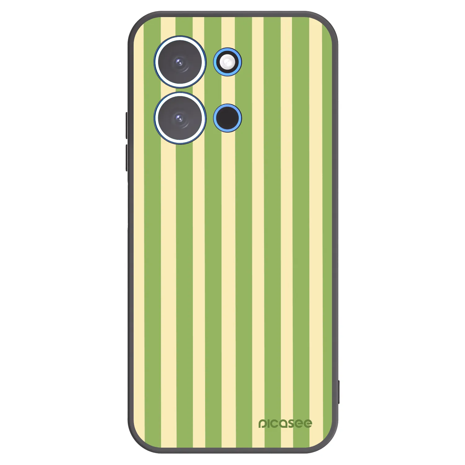 Picasee crna silikonska maskica za Xiaomi Redmi 15C 4G - Lines Matcha