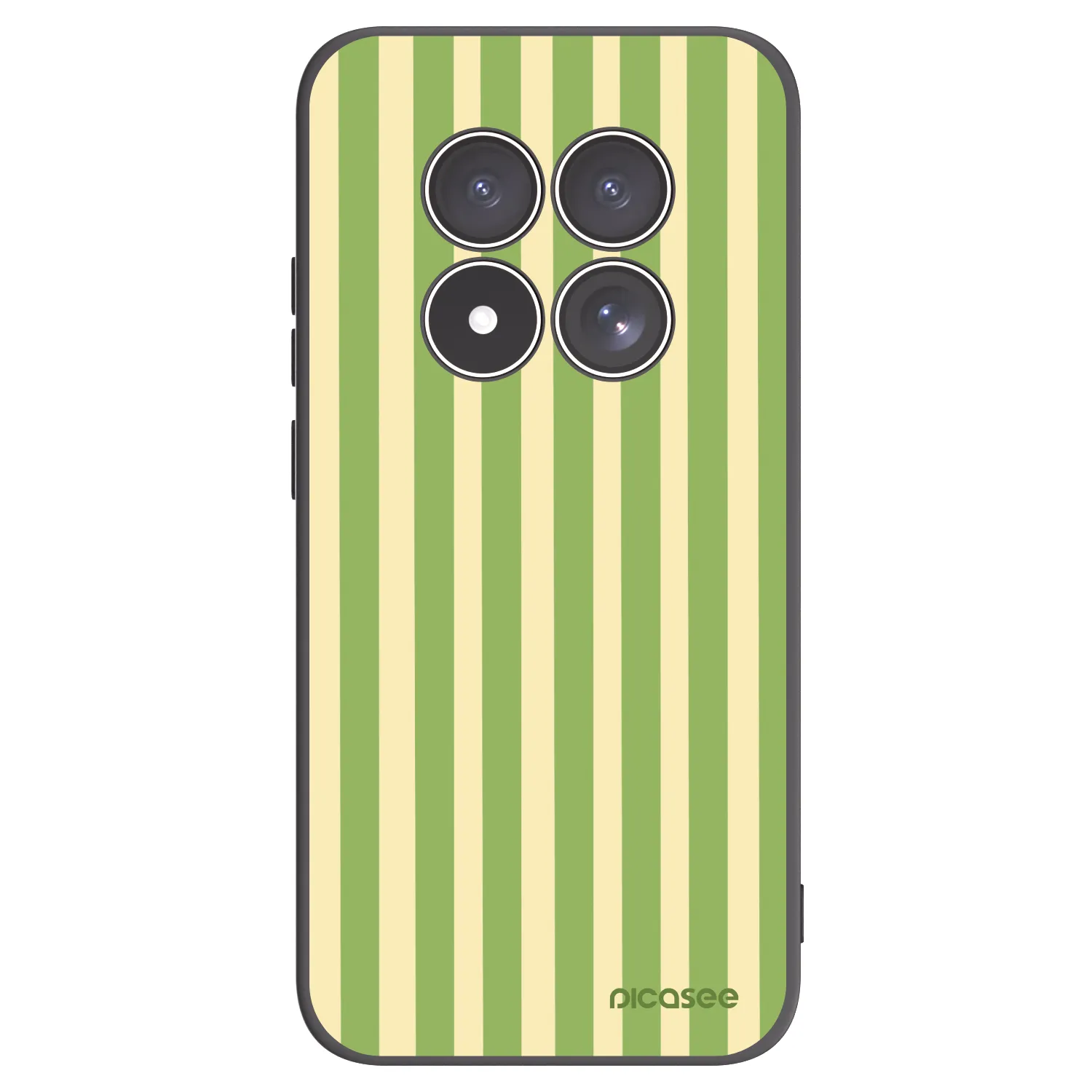 Picasee crna silikonska maskica za Xiaomi Redmi Note 15 Pro 4G - Lines Matcha