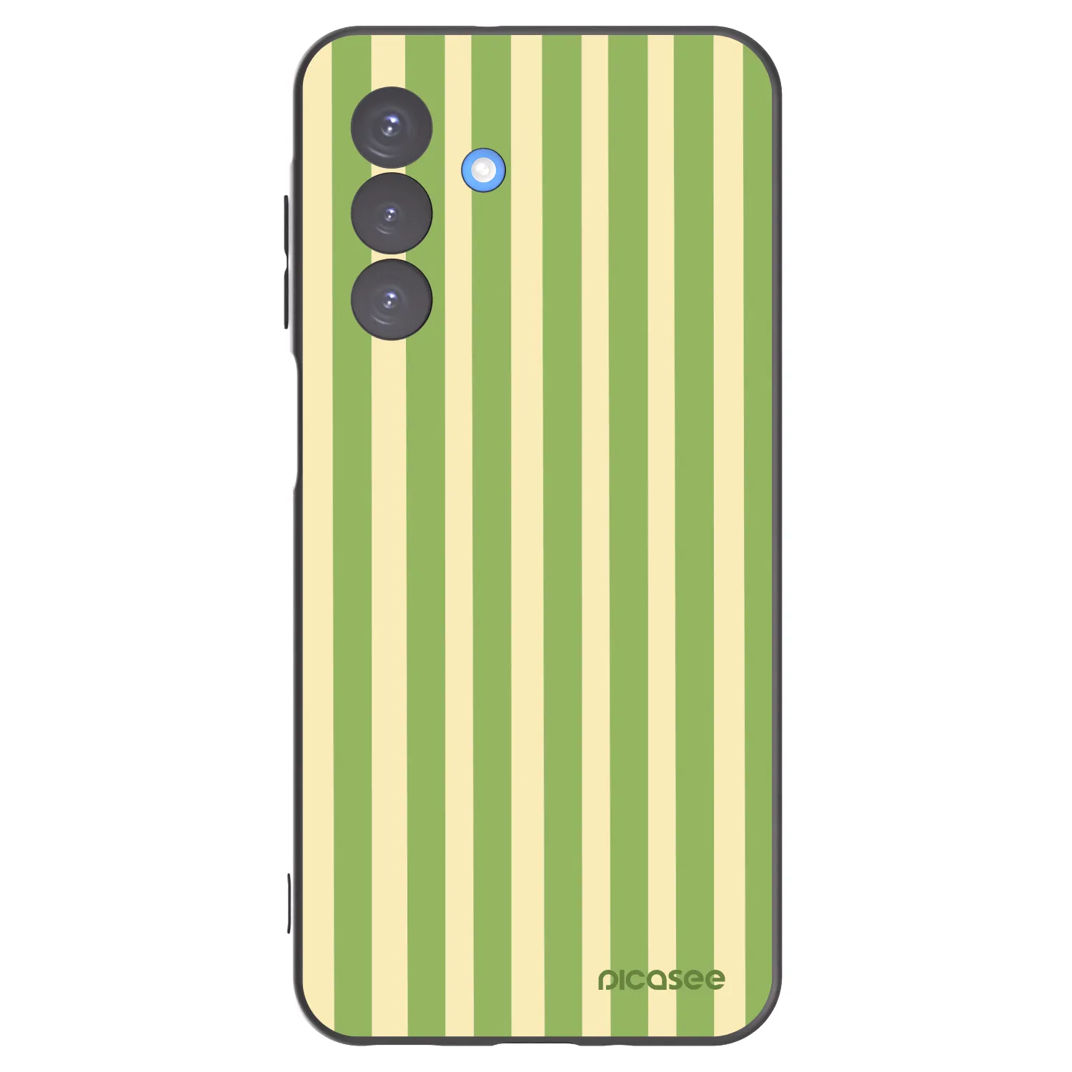 Picasee crna silikonska maskica za Samsung Galaxy A17 5G - Lines Matcha