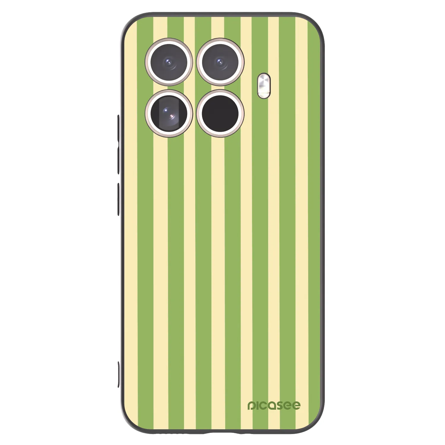 Picasee crna silikonska maskica za Xiaomi 15T Pro - Lines Matcha