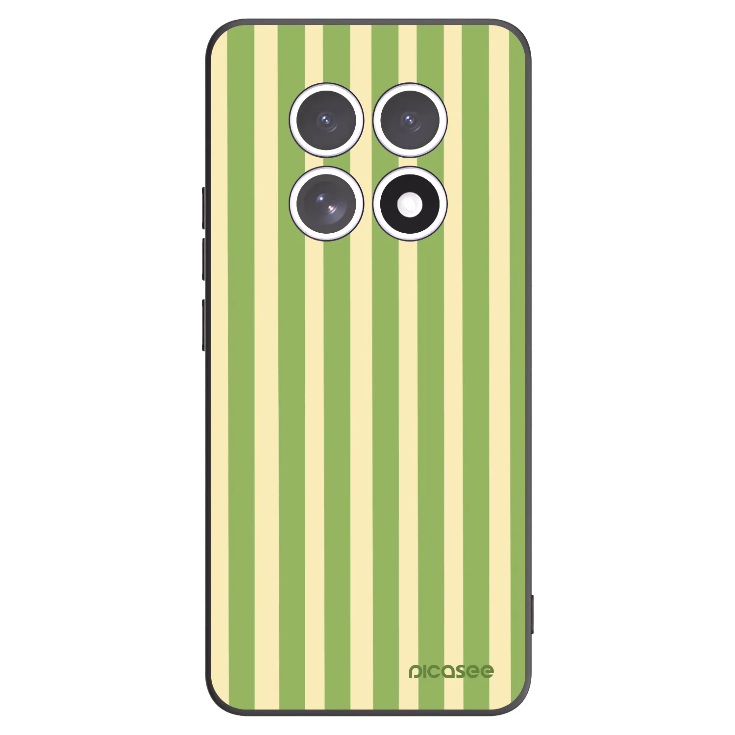 Picasee crna silikonska maskica za Xiaomi Redmi Note 15 4G - Lines Matcha