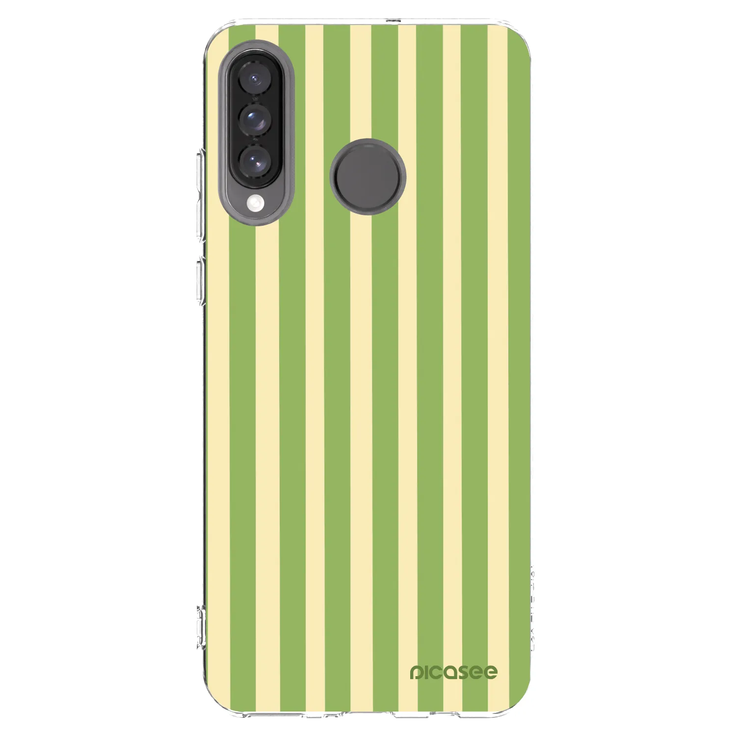 Picasee silikonska prozirna maskica za Huawei P30 Lite - Lines Matcha