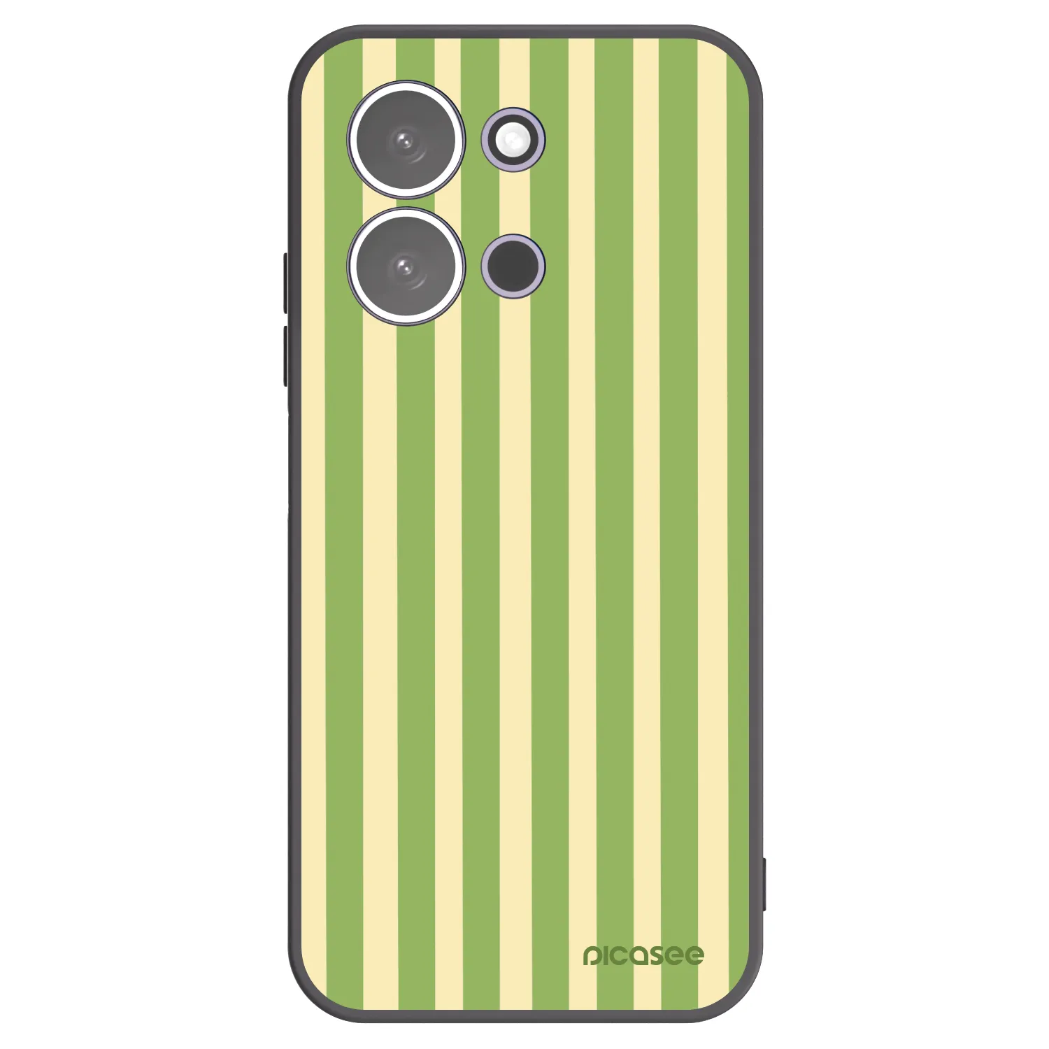 Picasee crna silikonska maskica za Xiaomi Redmi 15C 5G - Lines Matcha