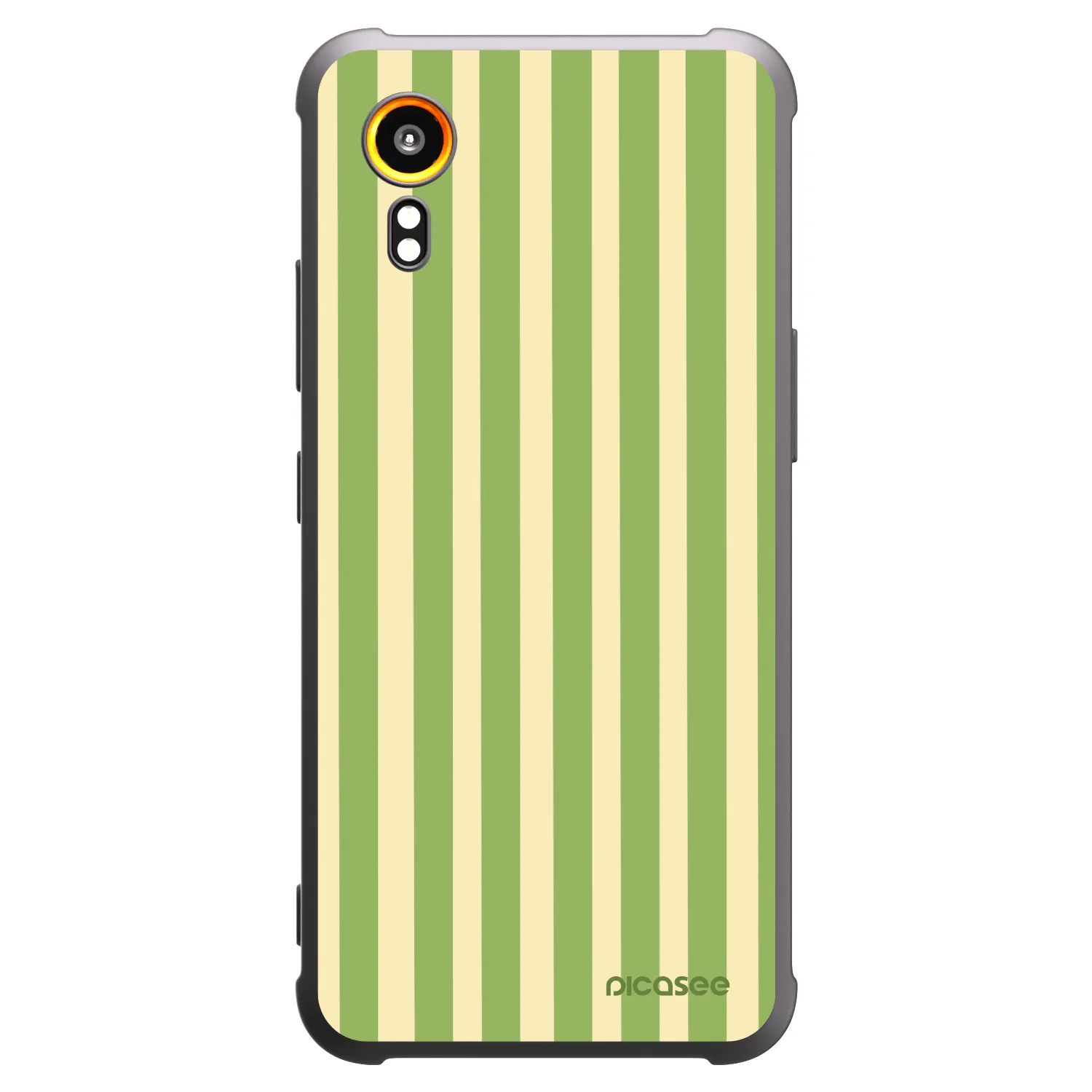 Picasee crna silikonska maskica za Samsung Galaxy Xcover 7 - Lines Matcha