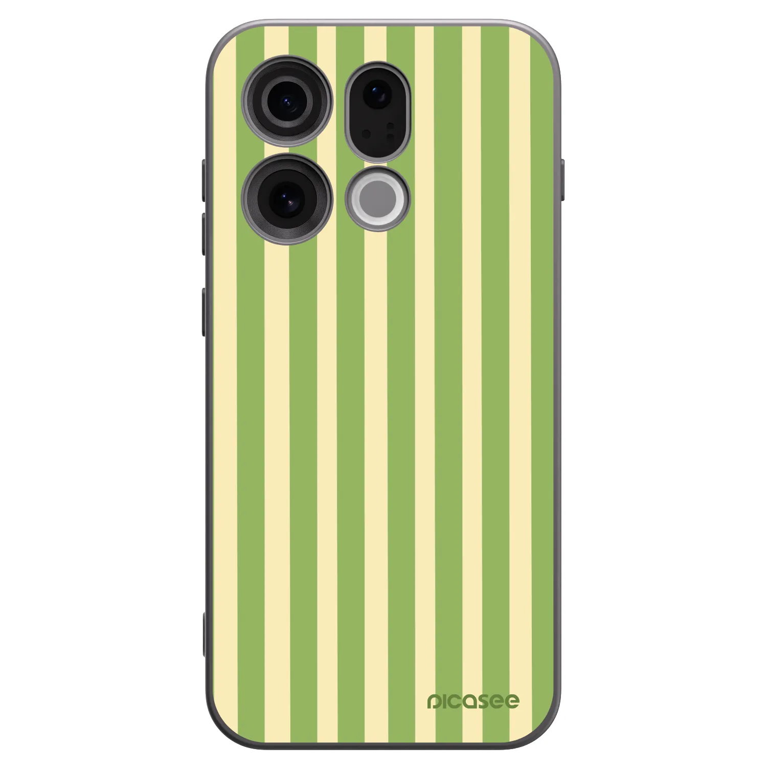 Picasee crna silikonska maskica za OPPO Find X9 - Lines Matcha
