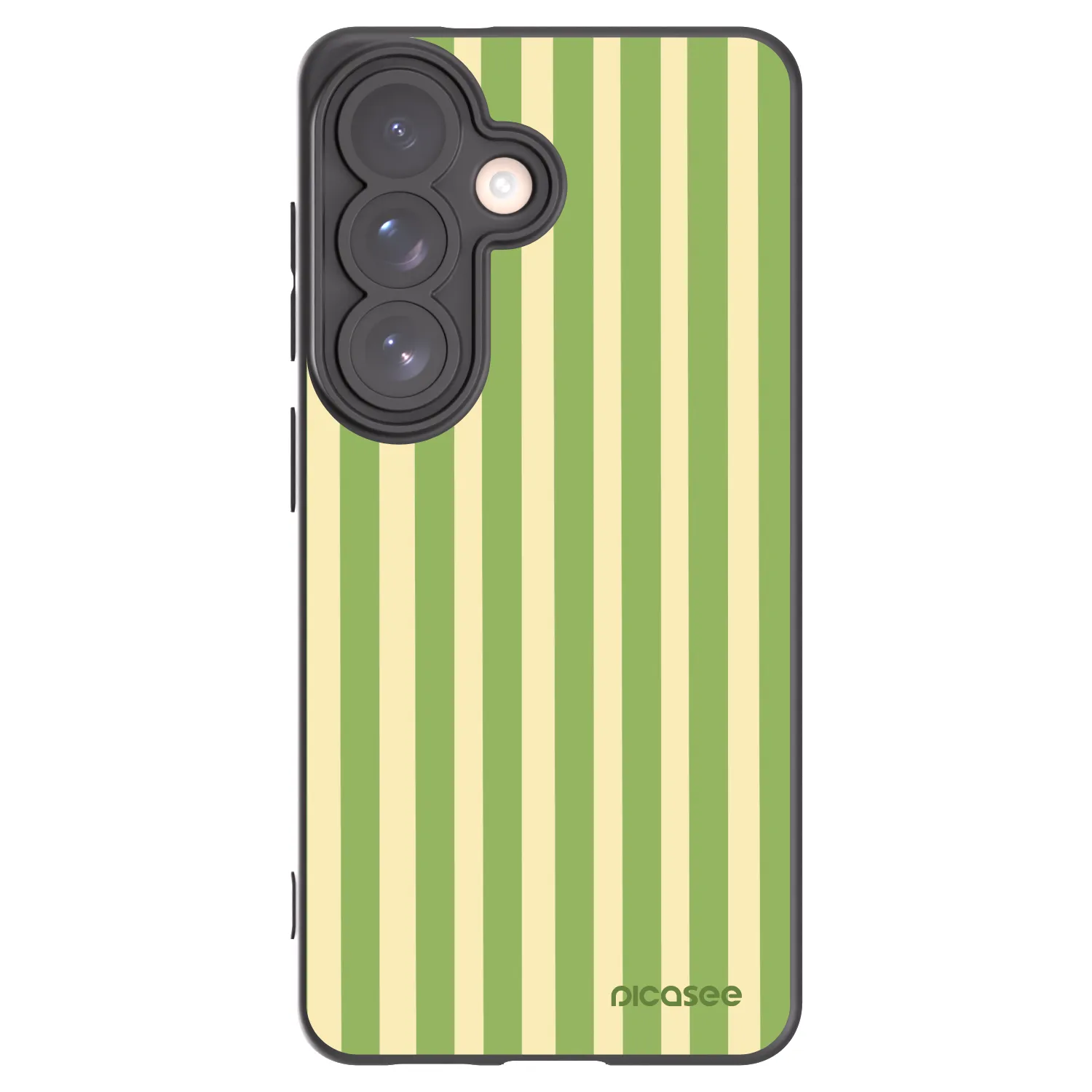 Picasee crna silikonska maskica za Samsung Galaxy S26 - Lines Matcha