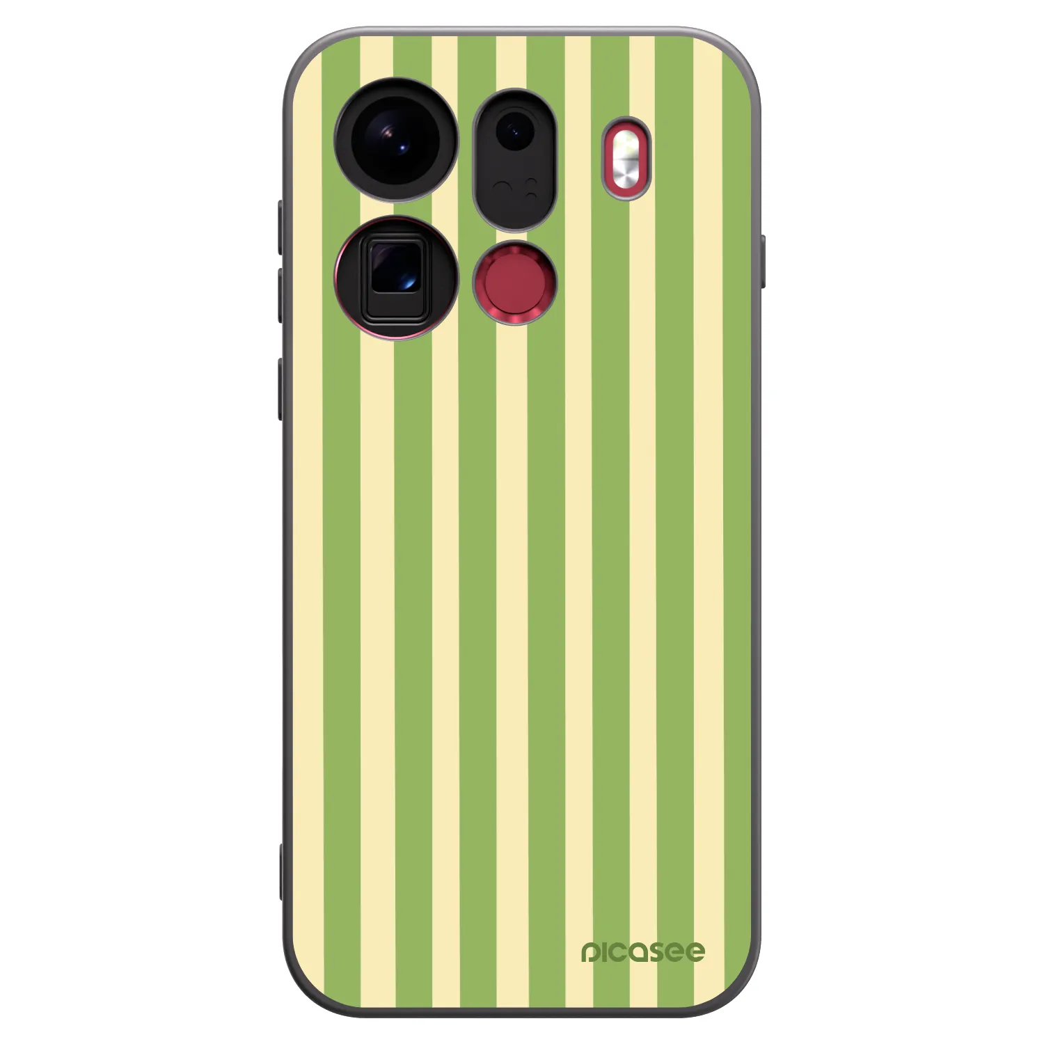 Picasee crna silikonska maskica za OPPO Find X9 Pro - Lines Matcha