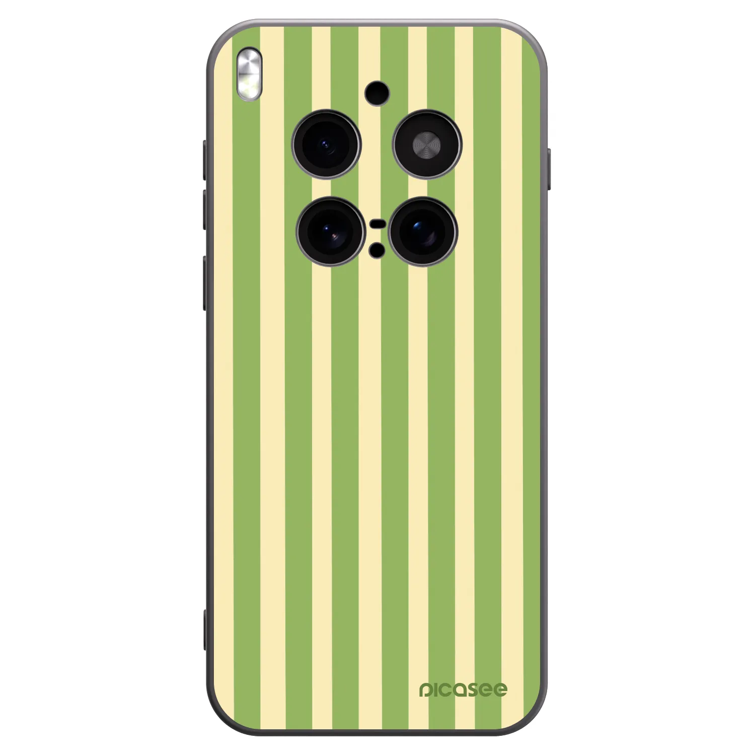 Picasee crna silikonska maskica za Vivo X300 Pro - Lines Matcha