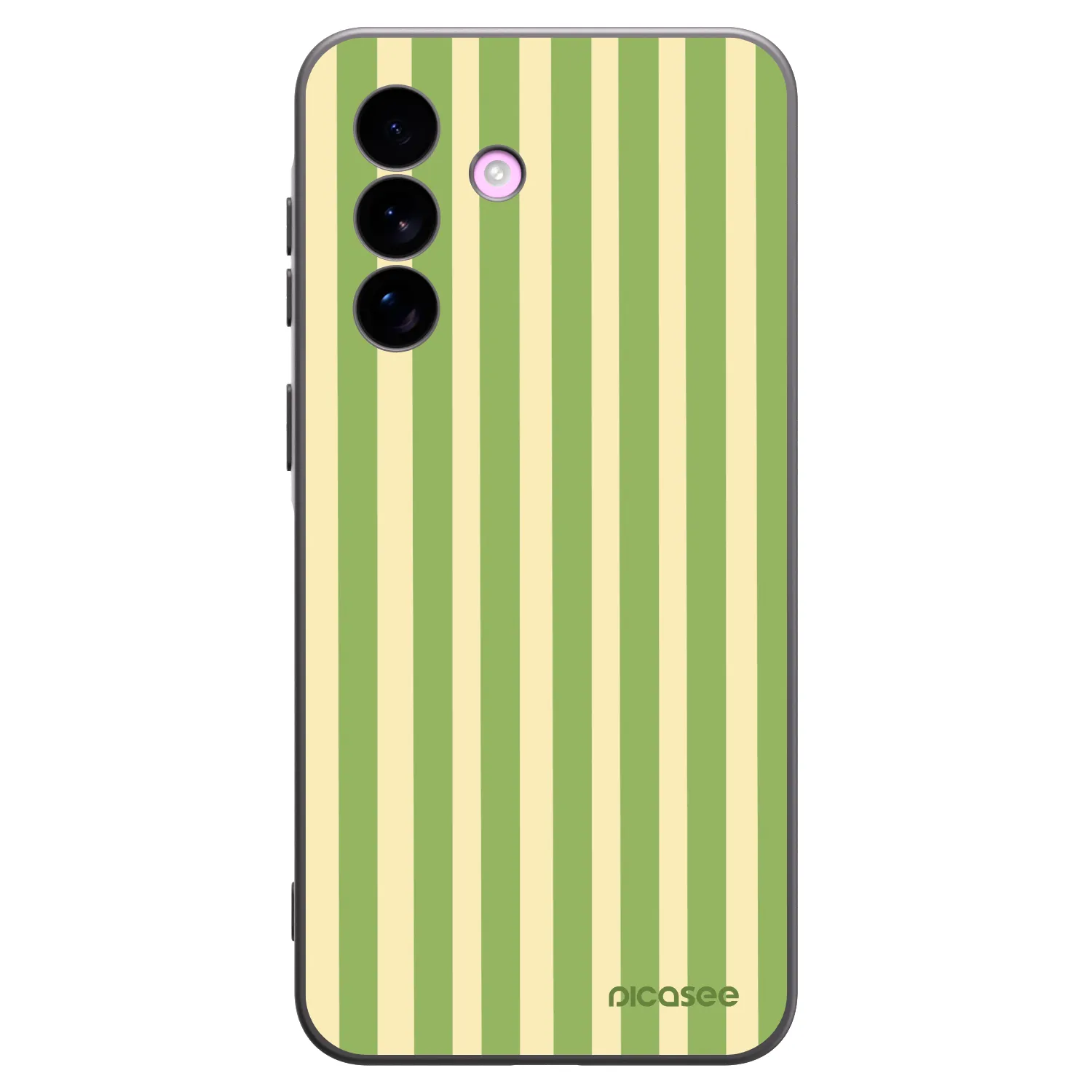 Picasee crna silikonska maskica za Samsung Galaxy A57 5G - Lines Matcha