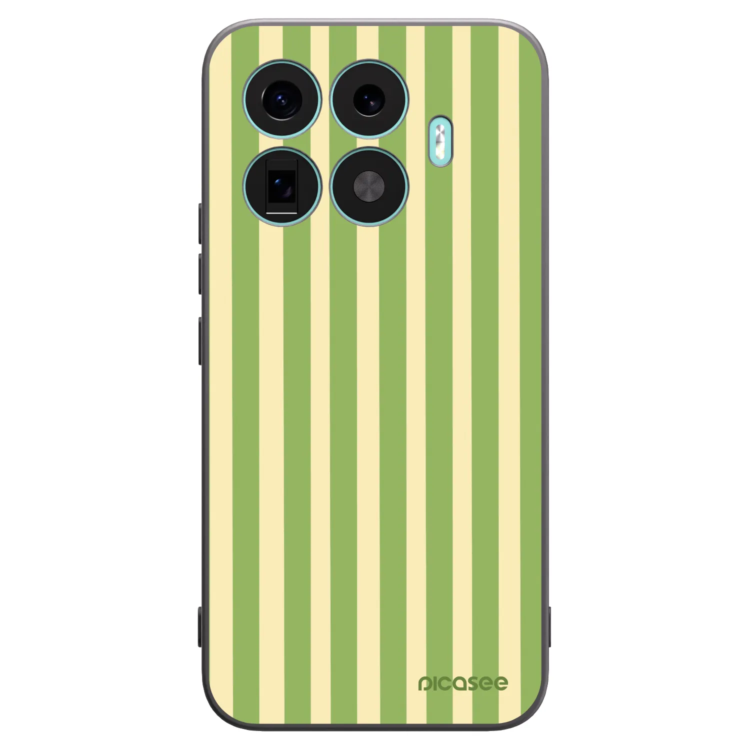 Picasee crna silikonska maskica za Xiaomi 17T Pro - Lines Matcha
