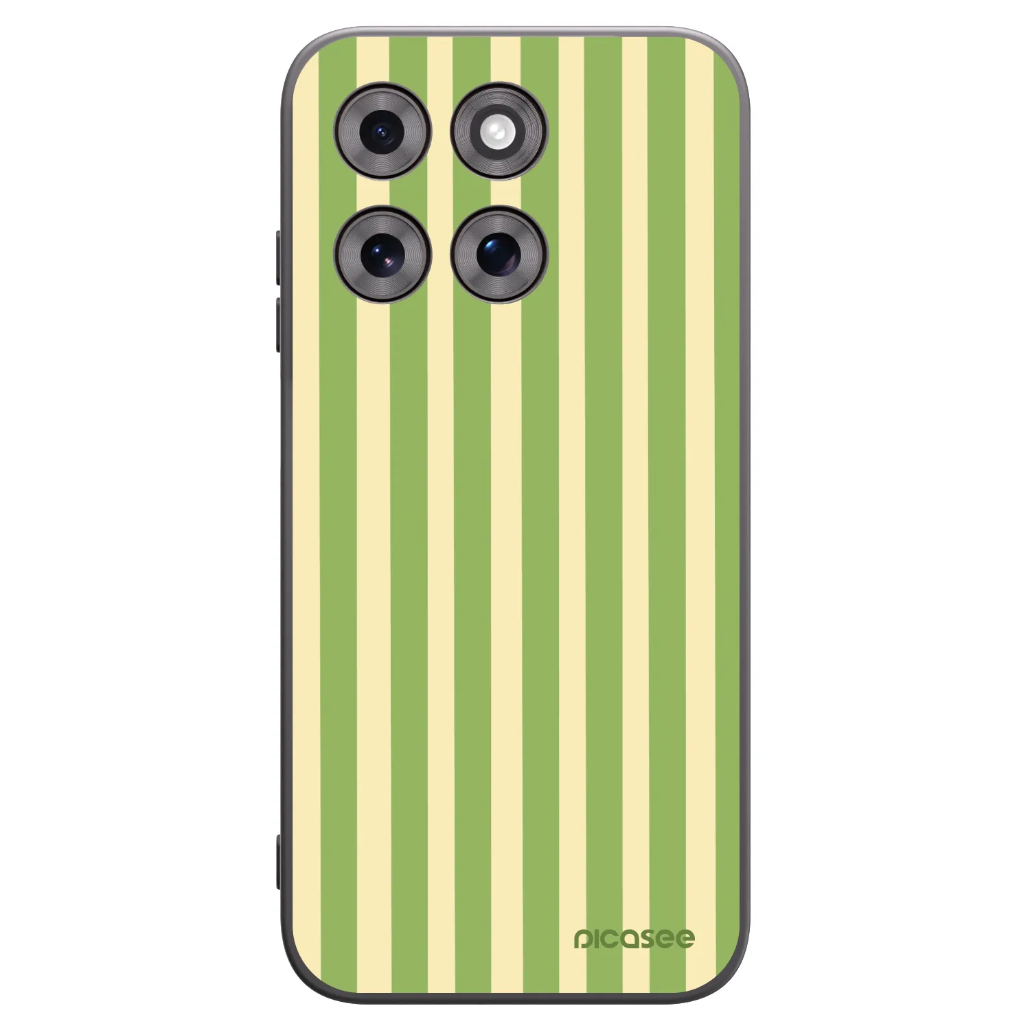 Picasee crna silikonska maskica za Motorola Moto G77 - Lines Matcha