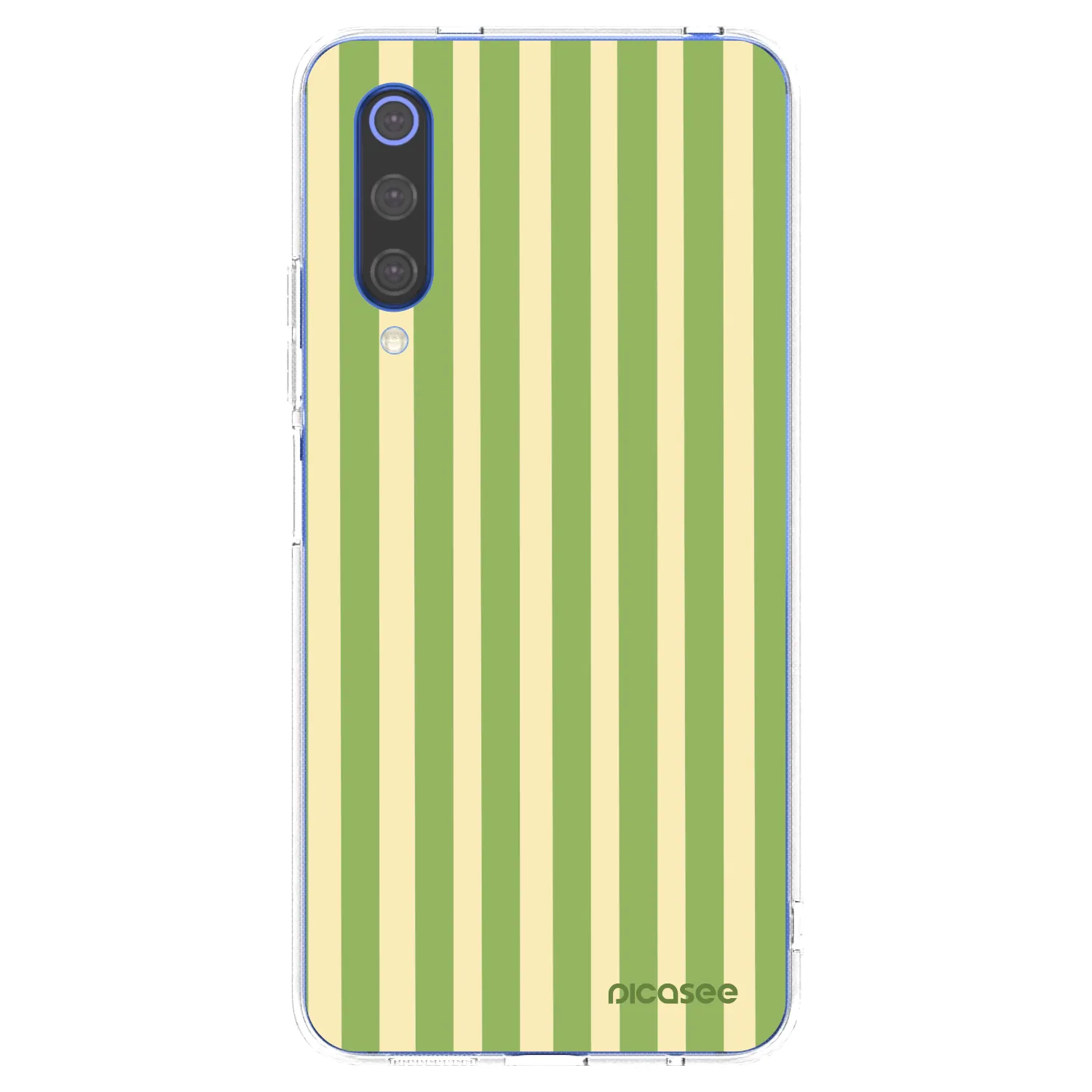 Picasee silikonska prozirna maskica za Xiaomi Mi 9 SE - Lines Matcha