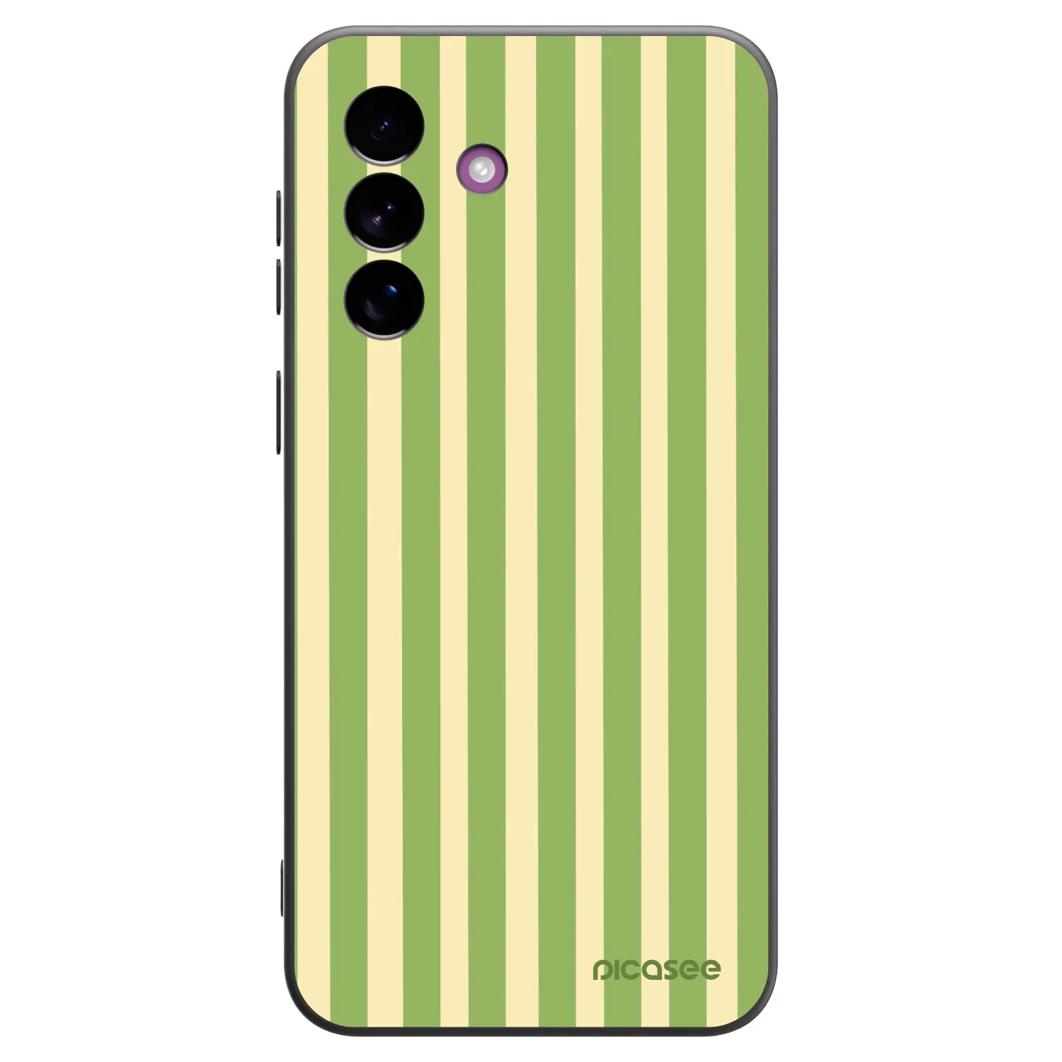 Picasee crna silikonska maskica za Samsung Galaxy A37 - Lines Matcha