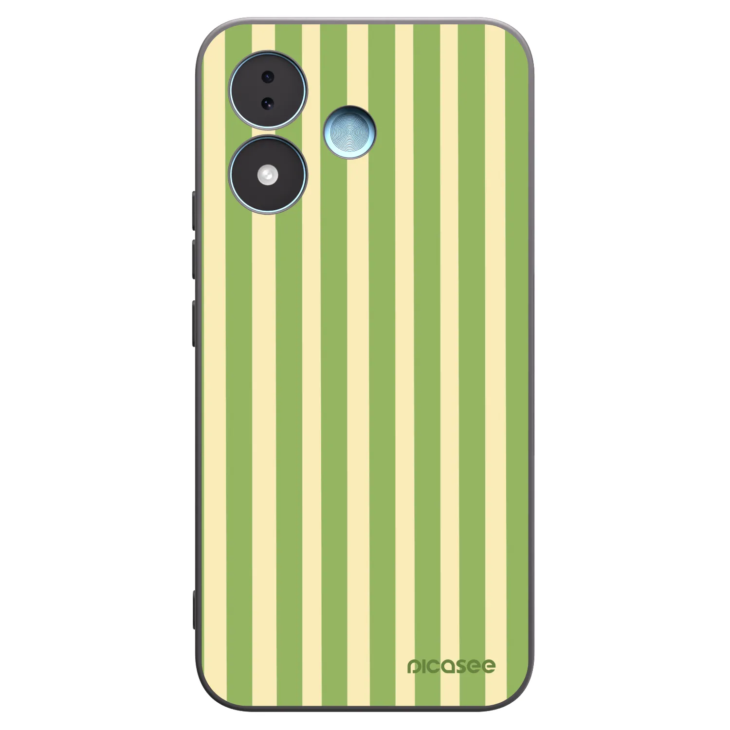 Picasee crna silikonska maskica za Xiaomi Redmi Note 17 5G - Lines Matcha