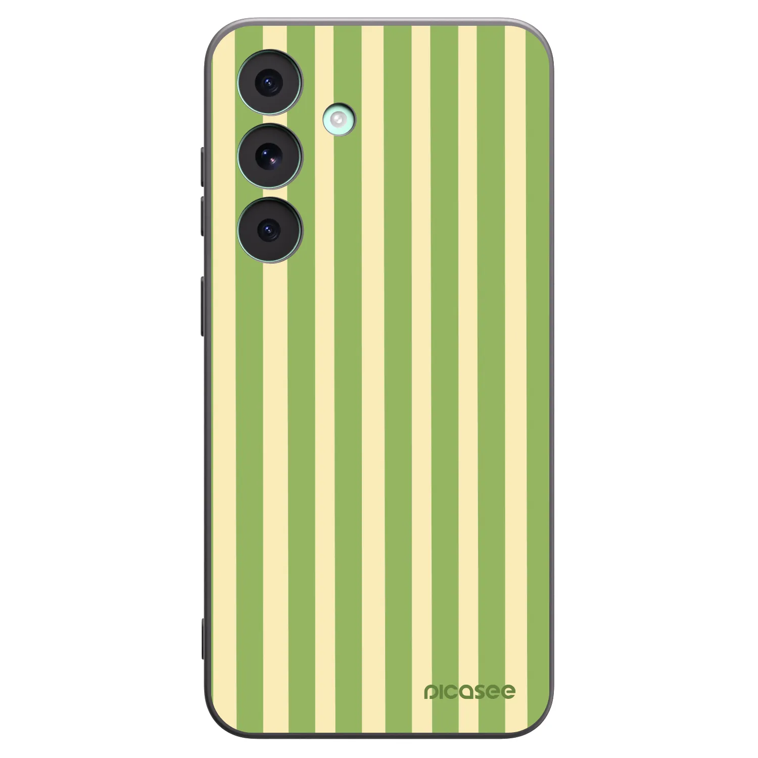 Picasee crna silikonska maskica za Samsung Galaxy S26 FE - Lines Matcha