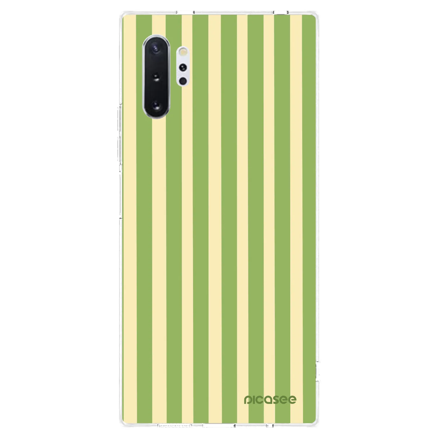 Picasee silikonska prozirna maskica za Samsung Galaxy Note 10+ N975F - Lines Matcha
