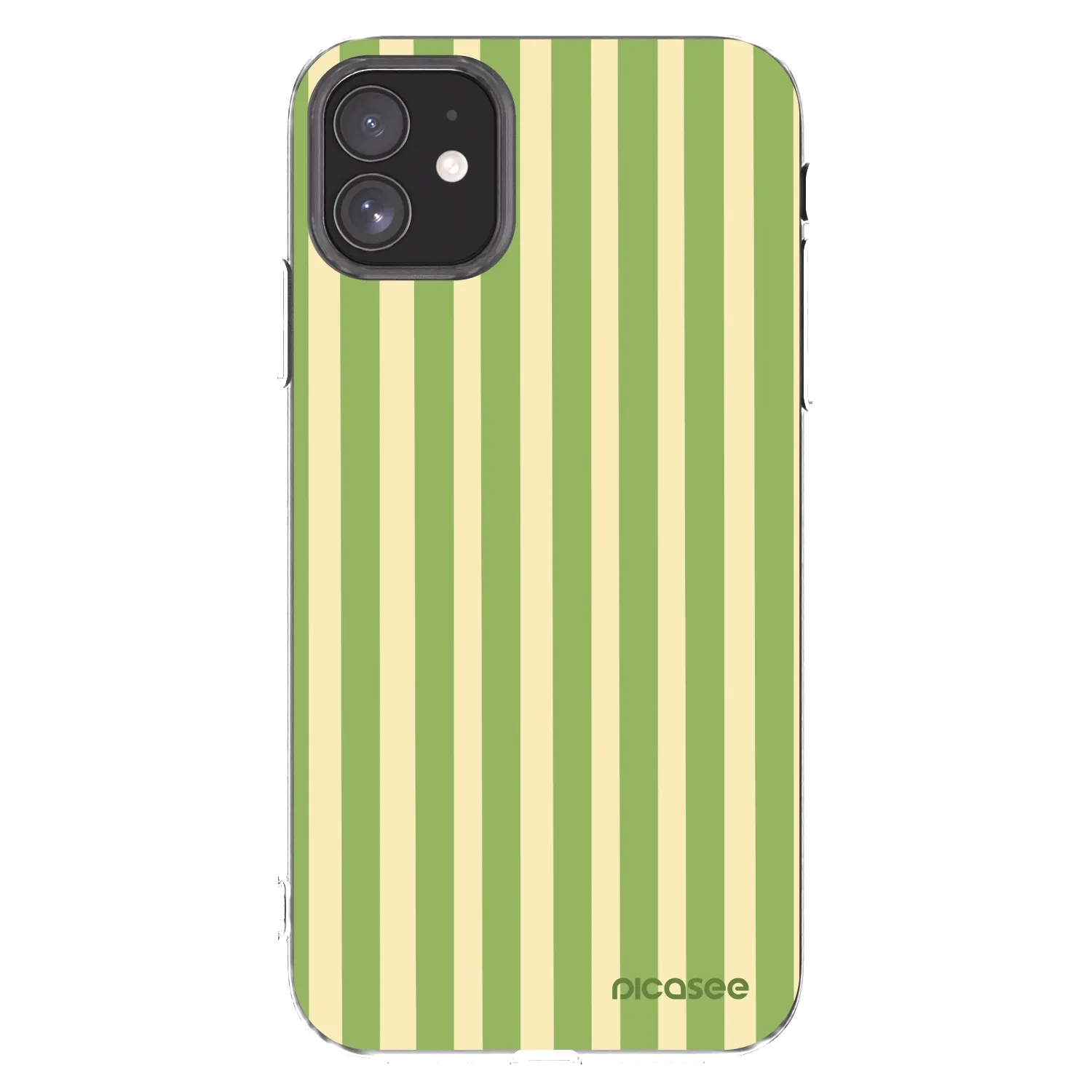Picasee silikonska prozirna maskica za Apple iPhone 11 - Lines Matcha