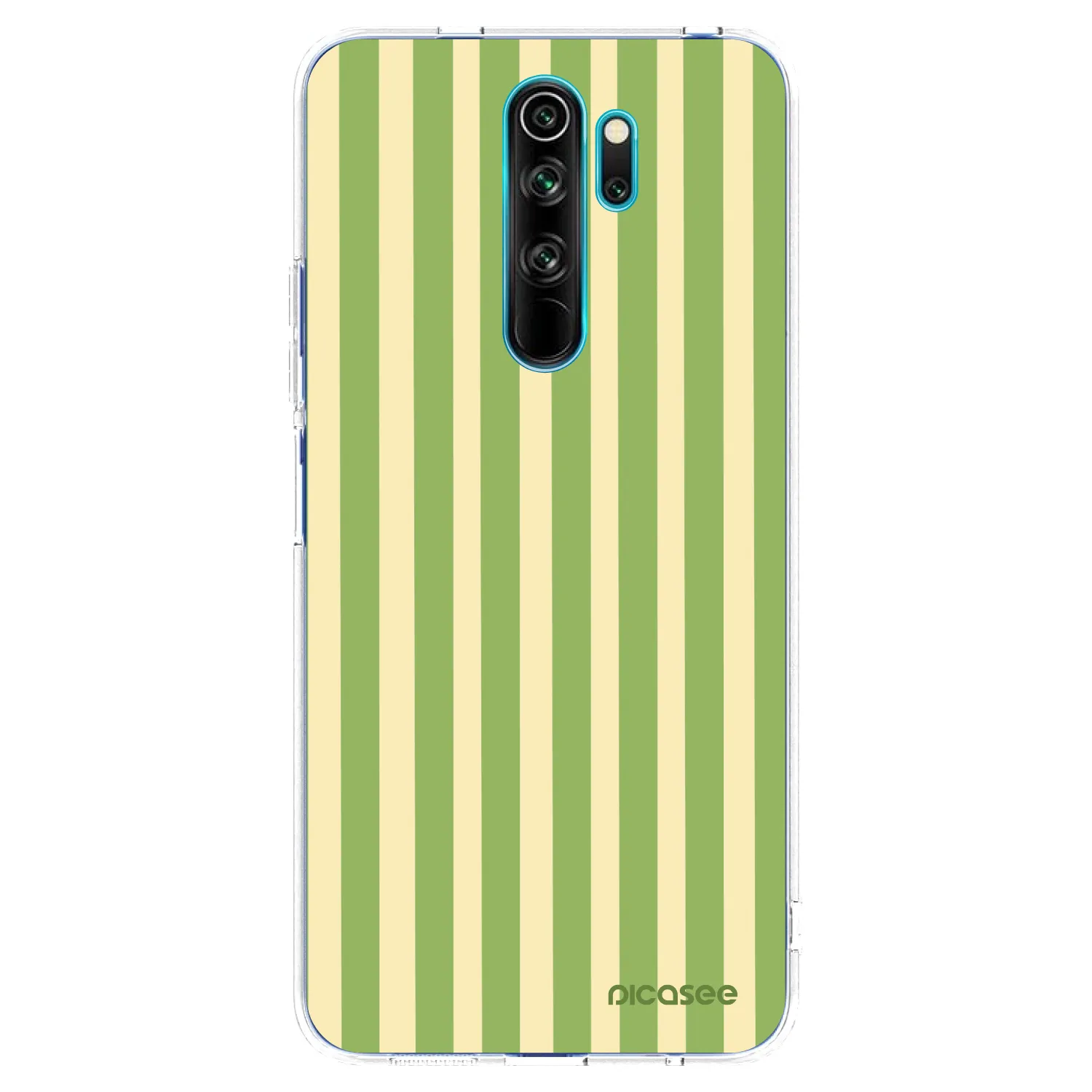 Picasee silikonska prozirna maskica za Xiaomi Redmi Note 8 Pro - Lines Matcha