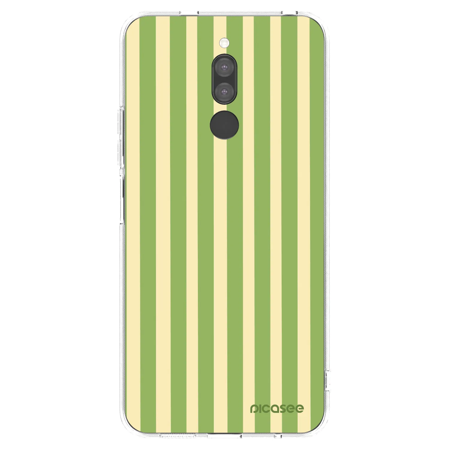 Picasee silikonska prozirna maskica za Xiaomi Redmi 8 - Lines Matcha