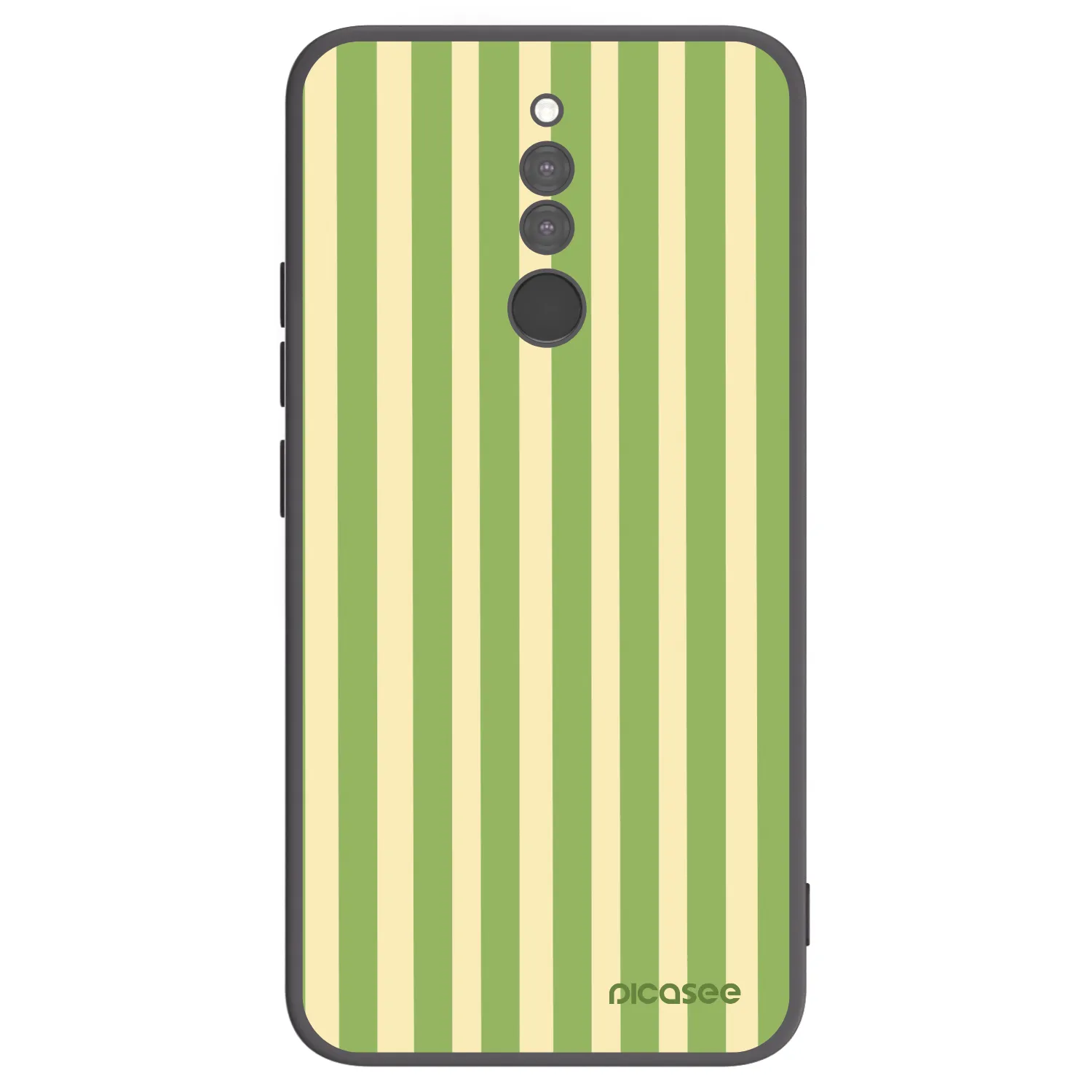 Picasee crna silikonska maskica za Xiaomi Redmi 8 - Lines Matcha