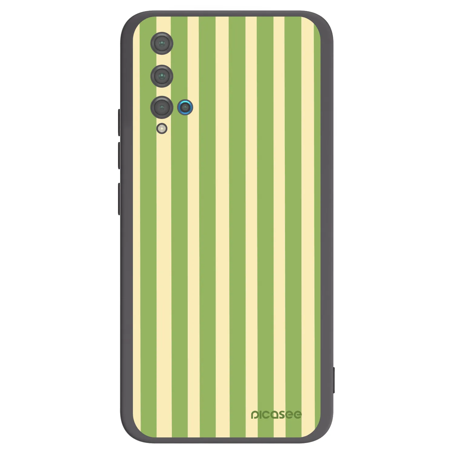 Picasee crna silikonska maskica za Huawei Nova 5T - Lines Matcha