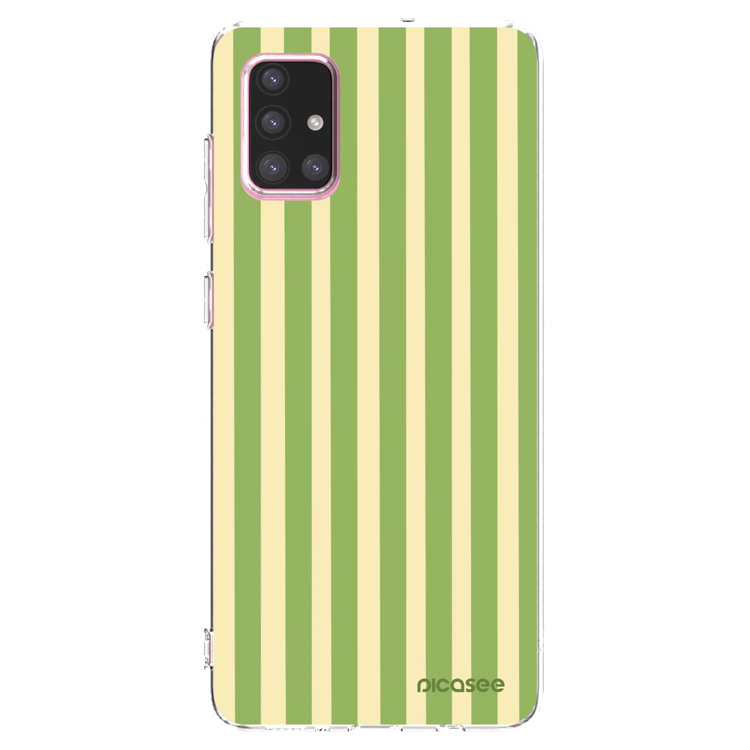 Picasee silikonska prozirna maskica za Samsung Galaxy A71 A715F - Lines Matcha