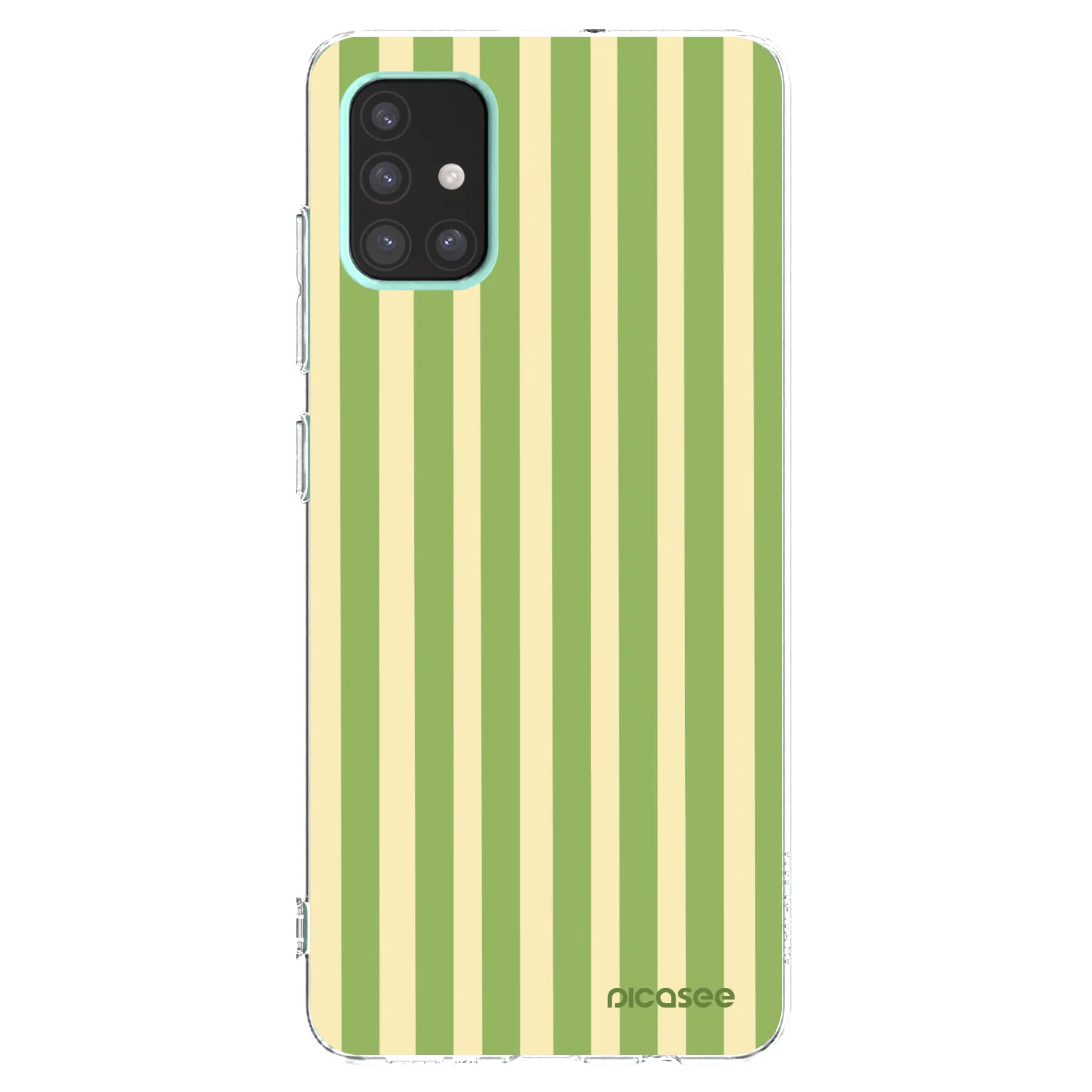 Picasee silikonska prozirna maskica za Samsung Galaxy A51 A515F - Lines Matcha