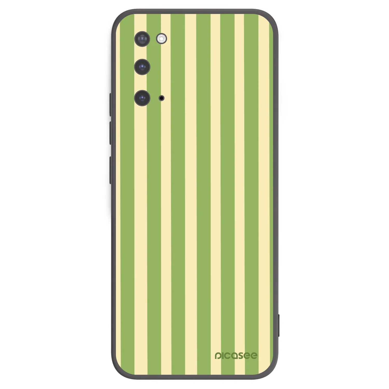 Picasee crna silikonska maskica za Samsung Galaxy S20 G980F - Lines Matcha