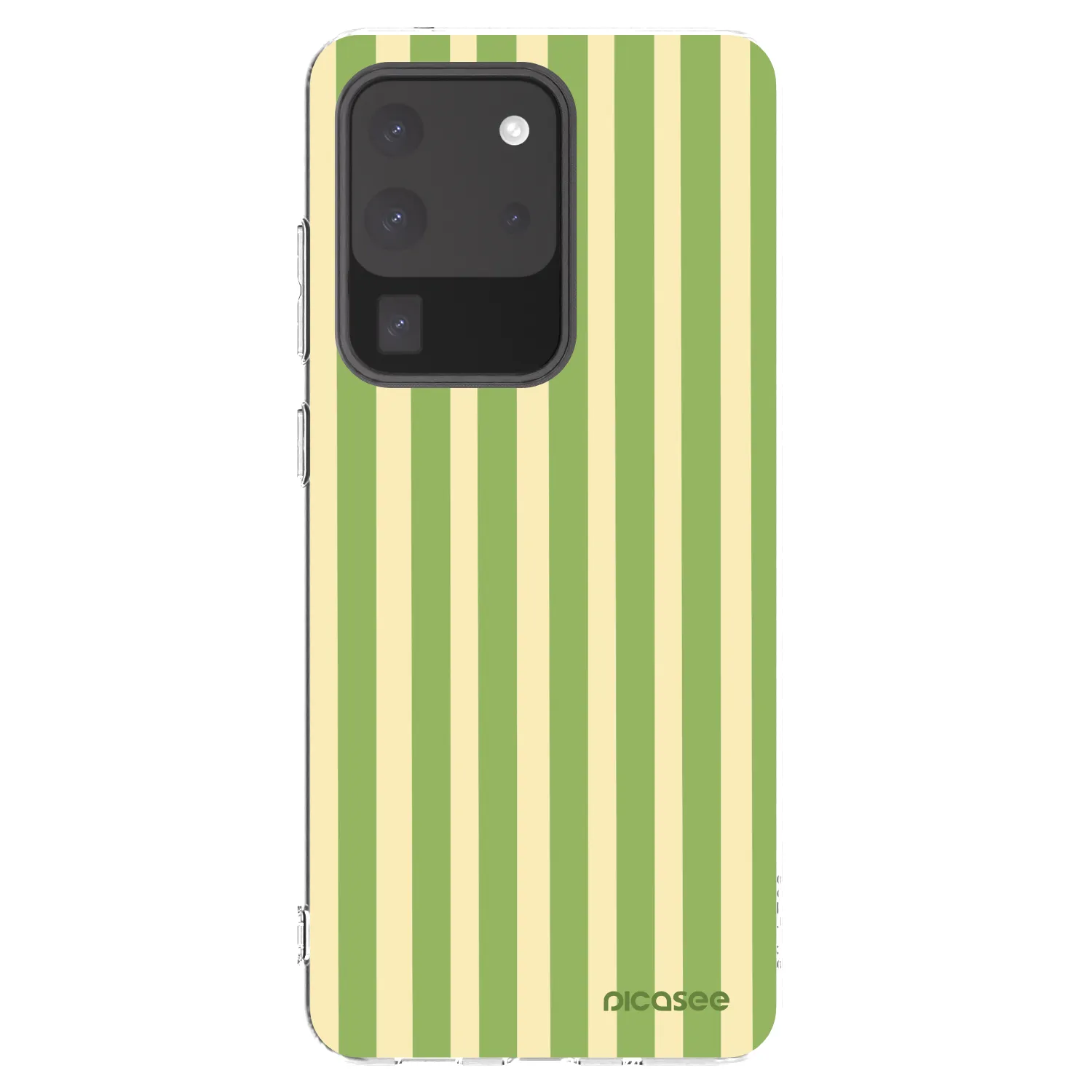 Picasee silikonska prozirna maskica za Samsung Galaxy S20 Ultra 5G G988F - Lines Matcha