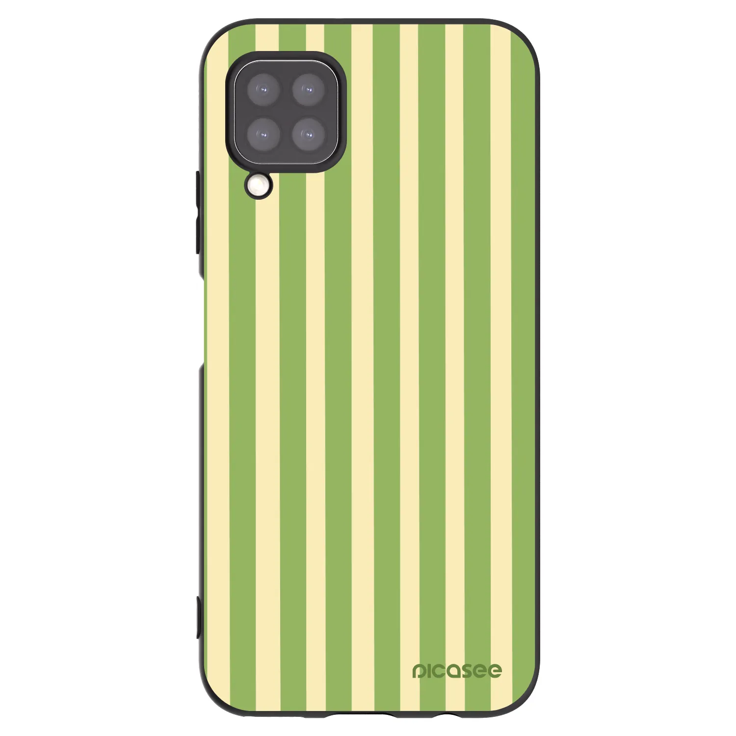 Picasee crna silikonska maskica za Huawei P40 Lite - Lines Matcha