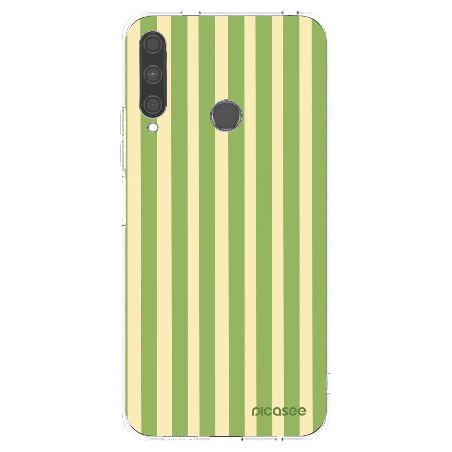Picasee silikonska prozirna maskica za Huawei P40 Lite E - Lines Matcha