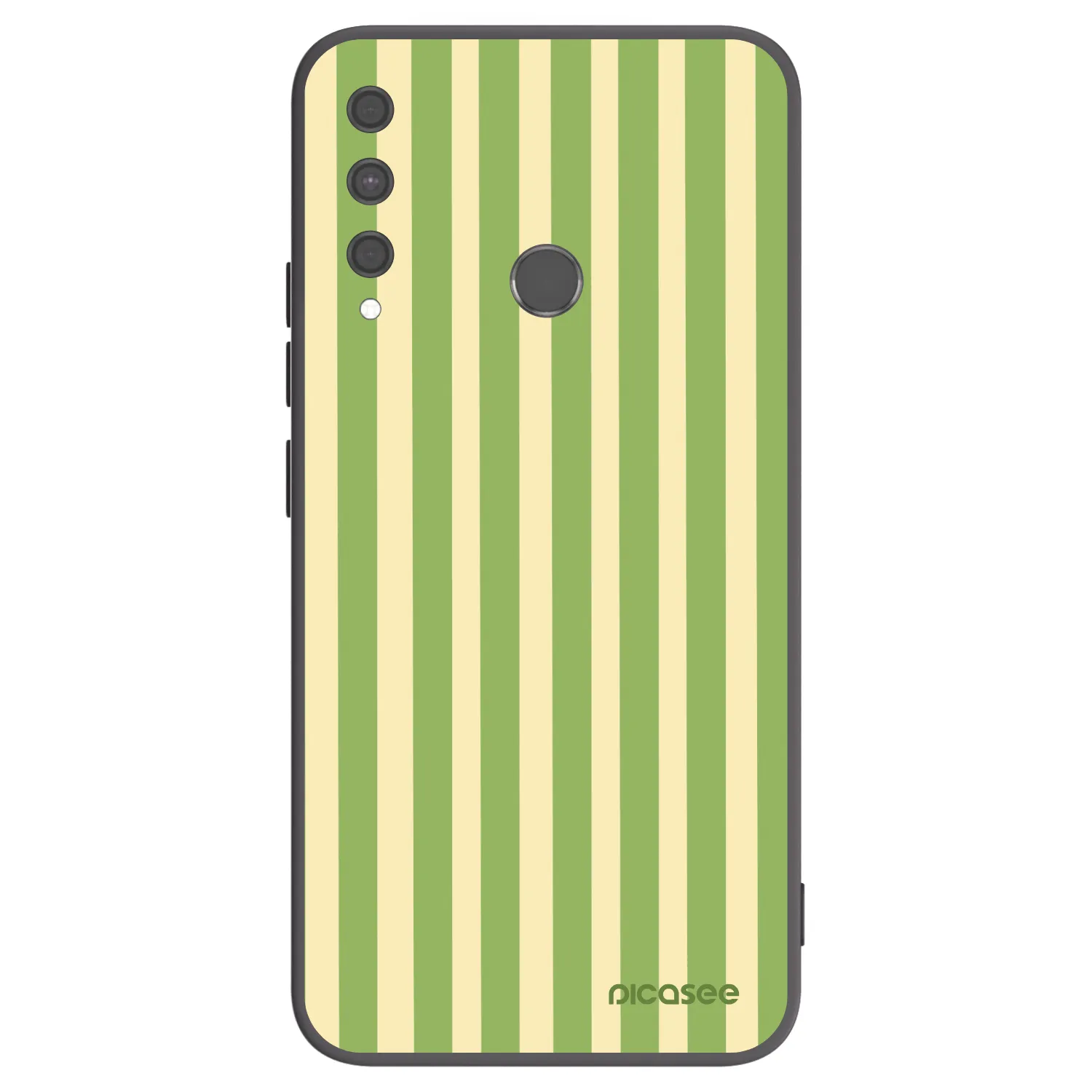 Picasee crna silikonska maskica za Huawei P40 Lite E - Lines Matcha