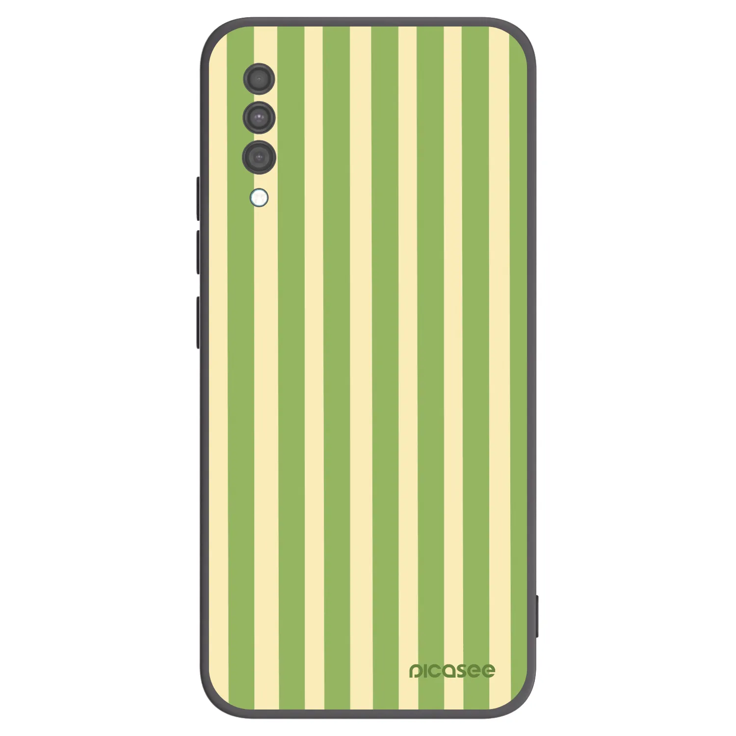 Picasee crna silikonska maskica za Samsung Galaxy A30s A307F - Lines Matcha