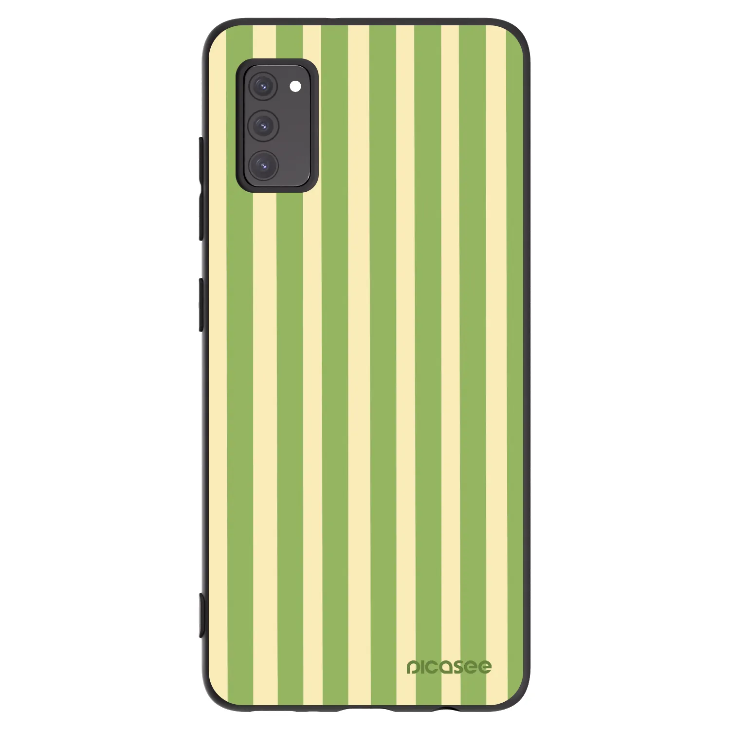 Picasee crna silikonska maskica za Samsung Galaxy A41 A415F - Lines Matcha