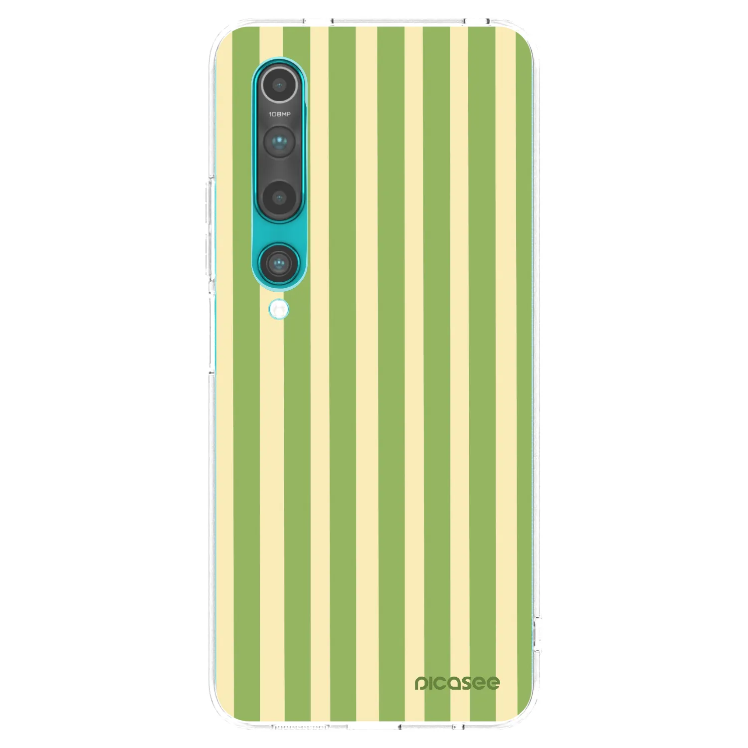 Picasee silikonska prozirna maskica za Xiaomi Mi 10 - Lines Matcha