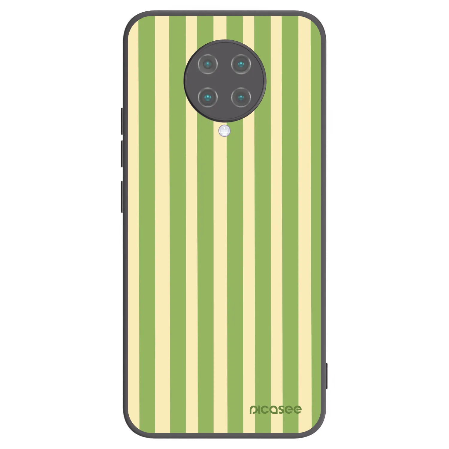Picasee crna silikonska maskica za Xiaomi Poco F2 Pro - Lines Matcha