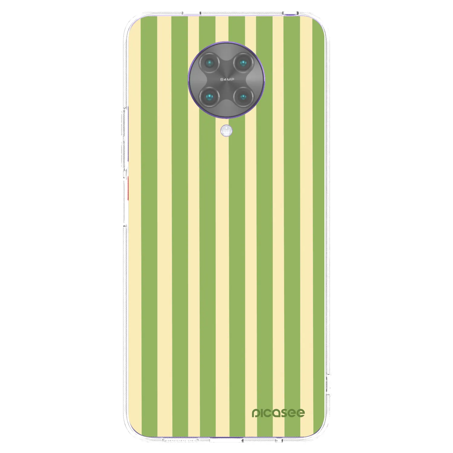 Picasee silikonska prozirna maskica za Xiaomi Poco F2 Pro - Lines Matcha