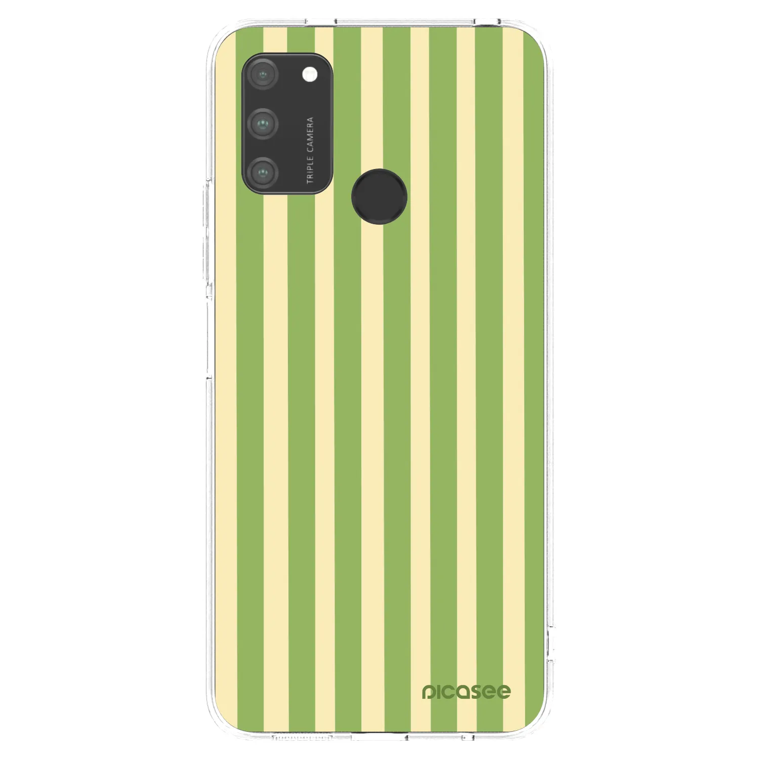 Picasee silikonska prozirna maskica za Honor 9A - Lines Matcha