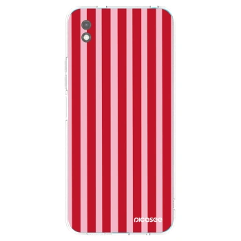 Picasee crna silikonska maskica za Xiaomi Redmi 9A - Lines red