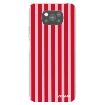 Picasee crna silikonska maskica za Xiaomi Poco X3 - Lines red