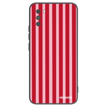 Picasee crna silikonska maskica za Xiaomi Poco M3 - Lines red