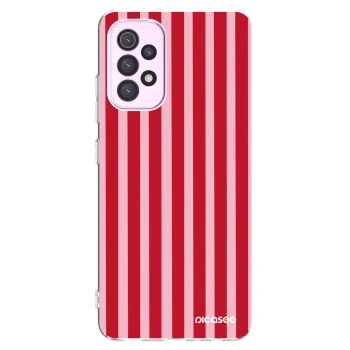 Picasee silikonska prozirna maskica za Samsung Galaxy A32 5G A326B - Lines red