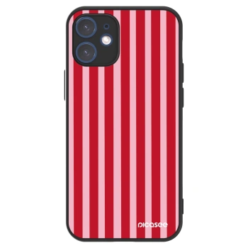 Picasee ULTIMATE CASE za Apple iPhone 12 mini - Lines red