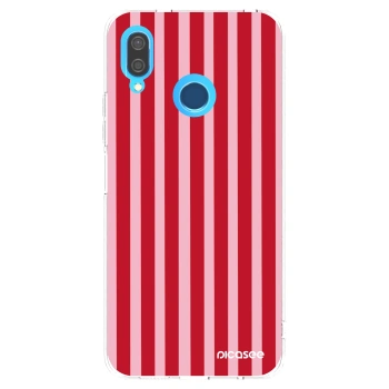 Picasee silikonska prozirna maskica za Huawei P20 Lite - Lines red