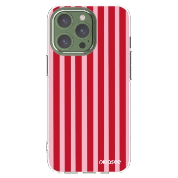 Picasee silikonska prozirna maskica za Apple iPhone 13 Pro - Lines red