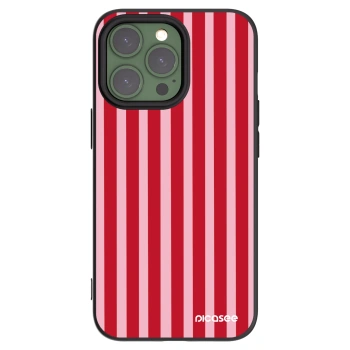 Picasee crna silikonska maskica za Apple iPhone 13 Pro - Lines red