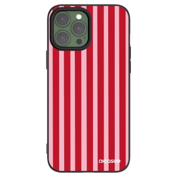 Picasee crna silikonska maskica za Apple iPhone 13 Pro Max - Lines red